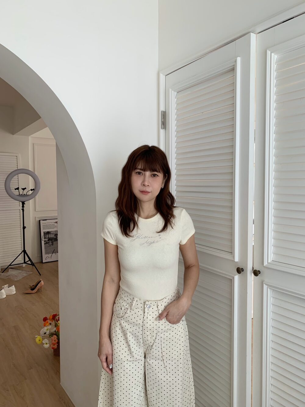 顯🐻水鑽短袖
