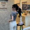 挖背緊身短袖