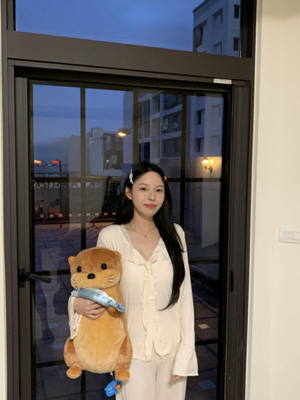 軟糯蝴蝶結木耳邊睡衣附胸墊