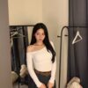 百搭斜肩長袖BRA T